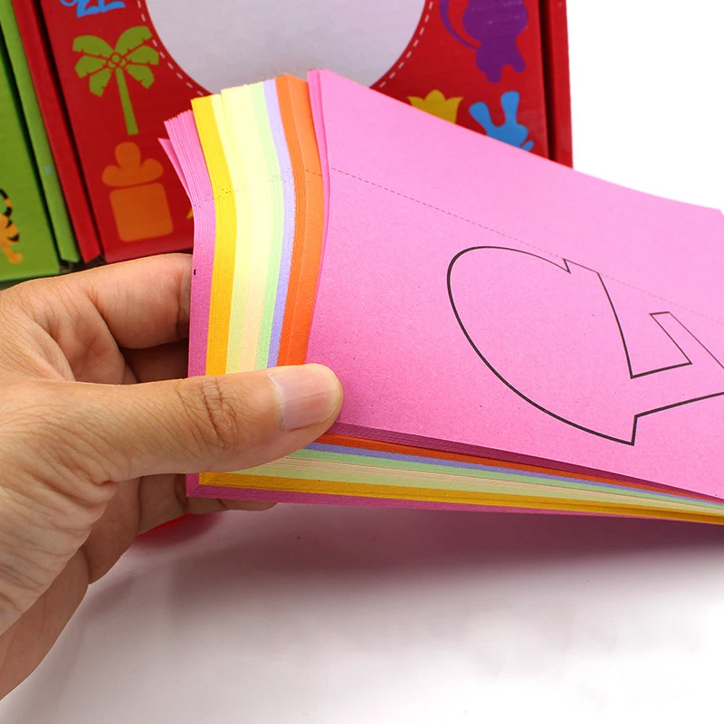 Детские ручной резки бумажный набор цветные DIY ножницы оригами игрушки для детского творчества ручной работы развивающие игрушки