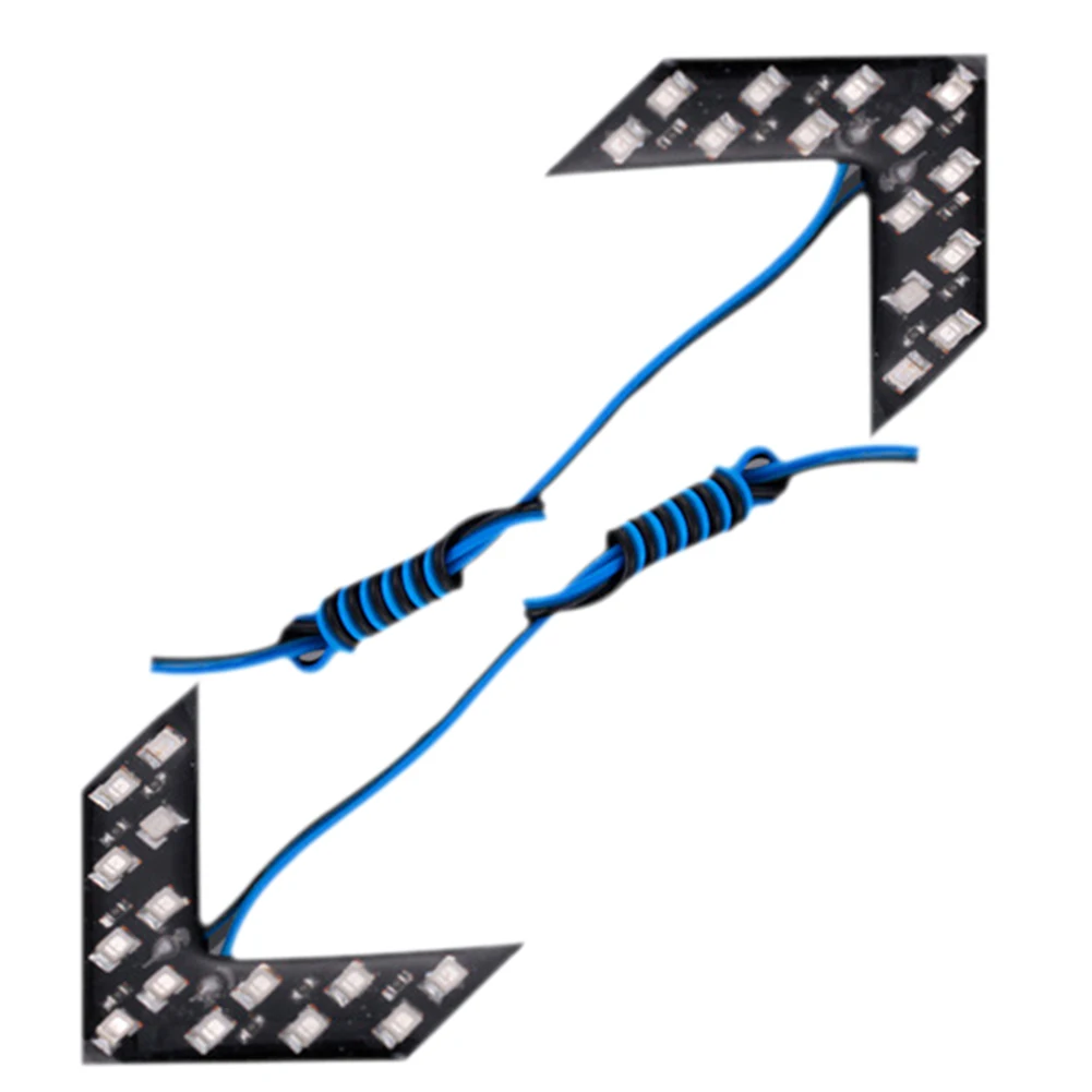 2 шт. автомобиль мотоцикл светодиодный стрелка указателя поворота светильник светодиодный направлении светильник Автомобильный светодиодный Зеркало заднего вида светильник с клеем