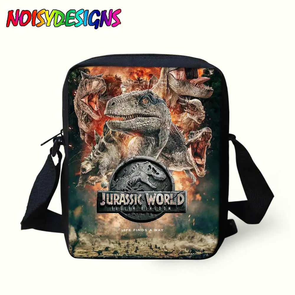 Сумки на плечо с динозаврами, сумка для детей в стиле «Мир Юрского периода», сумки через плечо для мальчиков и девочек, мини-сумка на плечо, сумка mochila - Цвет: LMYD3802E