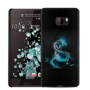 Синий JOOKI Чехлы для htc U Ultra 3D Матовый на заказ DIY печать фото Мягкий ТПУ чехол для телефона htc - Цвет: Синий