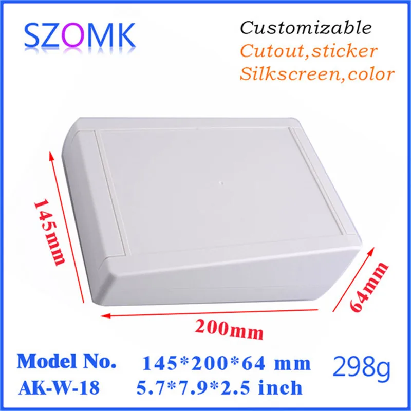 

free shipping desktop plastic box (1 pc) 200*145*63mm enclosures for electronics distribution box electronical junction box