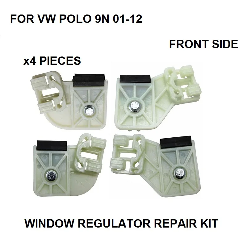 Clips-VW POLO électrique fenêtre régulateur réparation AVANT DROITE métal Set 