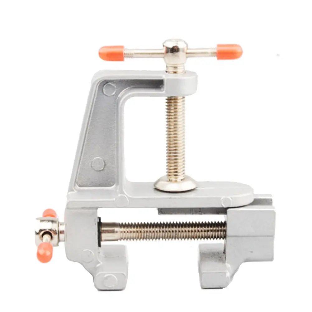 Mini 3.5" Aluminum Miniature Small Jewelers Hobby Clamp On Table Bench Vise Tool Vice