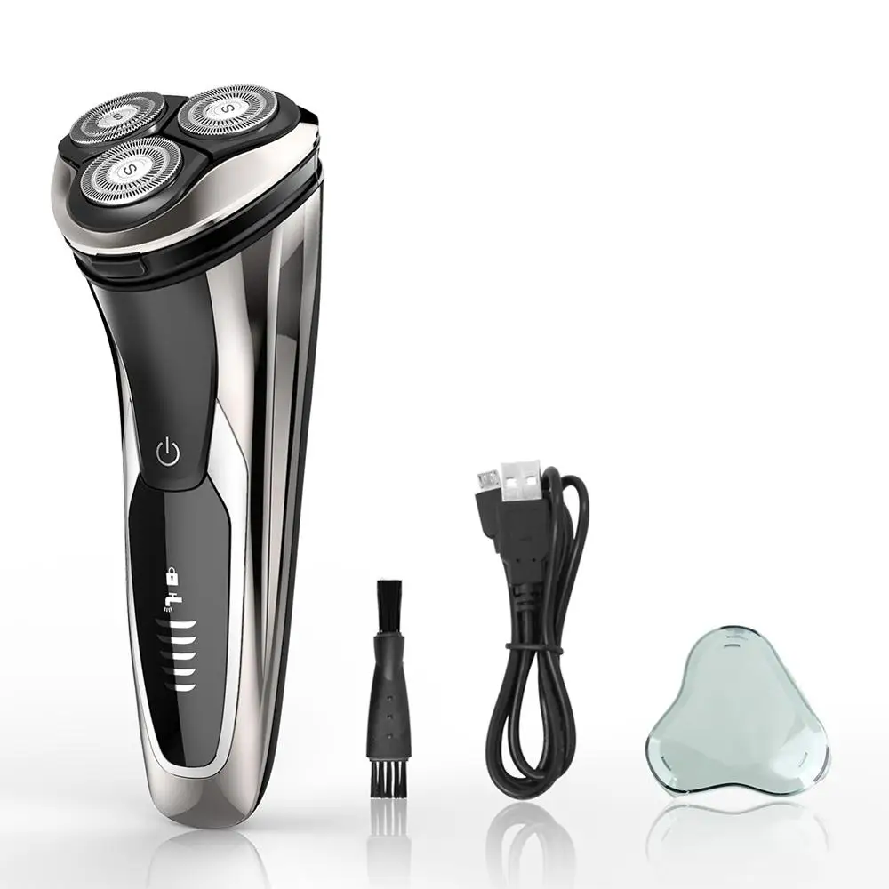 

Electric Shaver USB Charging Men's Razor Barbeador IPX7 Waterproof Rechargeable Washable Rotary Shaving Tools