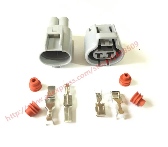 

10 Set Female Male Auto 2 Pin Electronic Fan Connector Waterproof Use For Toyota Ford Focus Mazda Haima 176142-2 76143-6