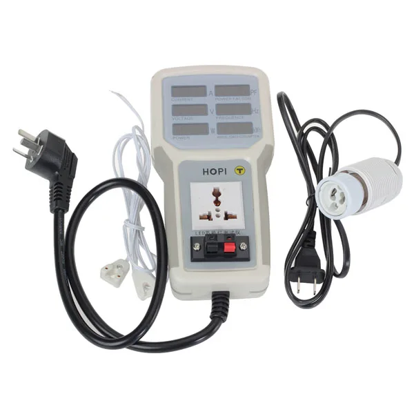 

HP9800 85-265V 20A LED Multifunction Electric Hand Held Power Meter Power Socket Tester with 3 Lamp-socket