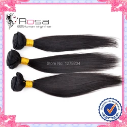 

RosaEX10 Virgin Hair Products Peruvian Virgin Hair Extension 3pcs/lot Peruvian Straight Human Hair 50g/pc Each half a bundle