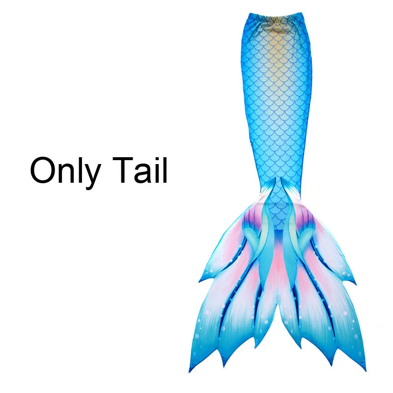 Взрослых хвост русалки с Моноласты для плавания хвост русалки костюм для плавания Для женщин девочек Косплэй бассейн для взрослых Для женщин костюм - Цвет: A1 tail only
