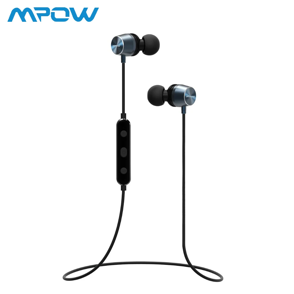 

MPOW Magnetic Stereo Bluetooth Earphones Music Wireless Earbuds Portable IPX7 Waterproof Sport Earphone Headset NEW MPOW 083A