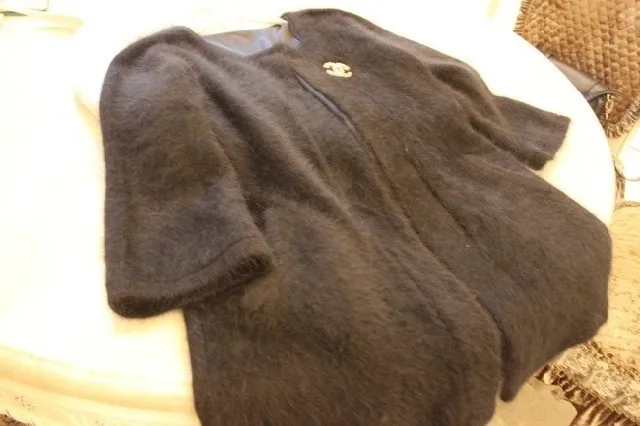 Натуральный норковый кашемировый свитер для женщин из чистого кашемира кардиган норки кашемировое пальто с длинным пальто с мехом по индивидуальному заказу Цвет S79