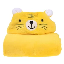 Cute Soft Hooded Cartoon Animal Blanket Toddler Animal Baby Bathrobe Baby Bath Towels Kids Bath Robe Infant Towel