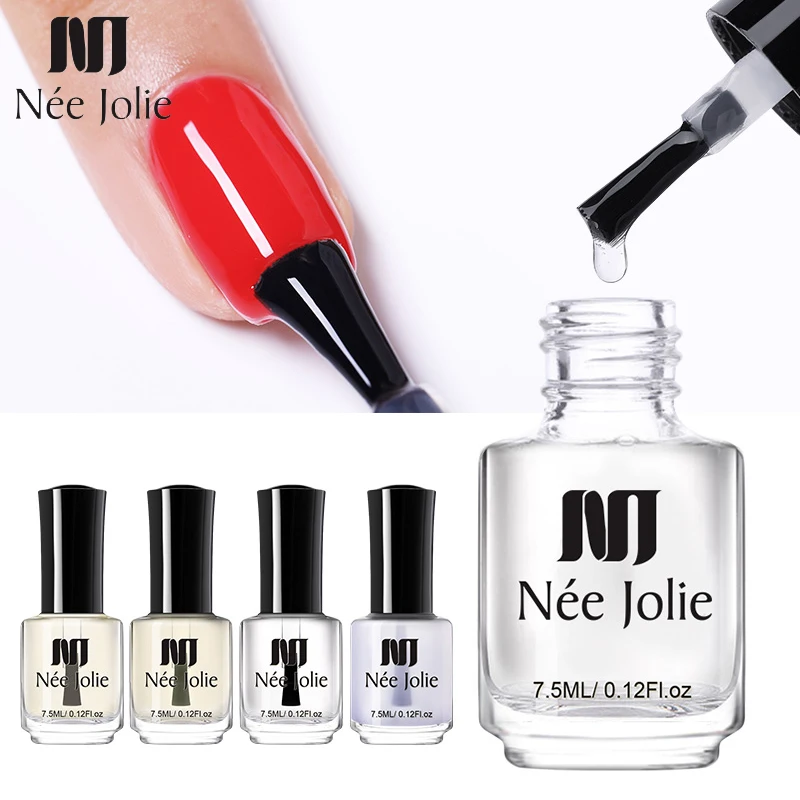

NEE JOLIE Nail Care Protector Polish Oil Base Top Coat Matte Shine Protector Polish for Nail Art Treatment Polish Varnish 7.5ml