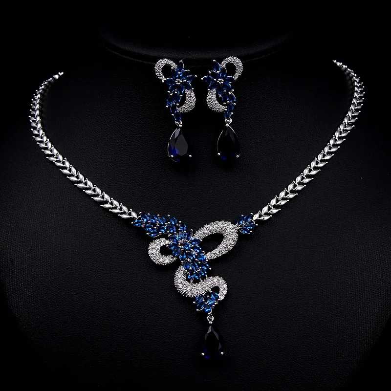 

AAA zircon three-piece bridal bridal suite