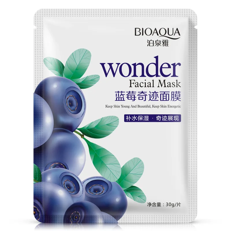 Bioaqua 30g Blueberry Moisturizing Hydrating Facial Mask Sheet Whitening Skin lifting Anti Aging