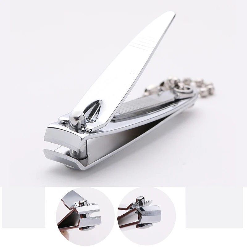 

Nail Clippers Stainless Steel Cutter Pedicure Fingernail Toenail Care Scissors Nail Art Shaping Tools with Nail File Buffer