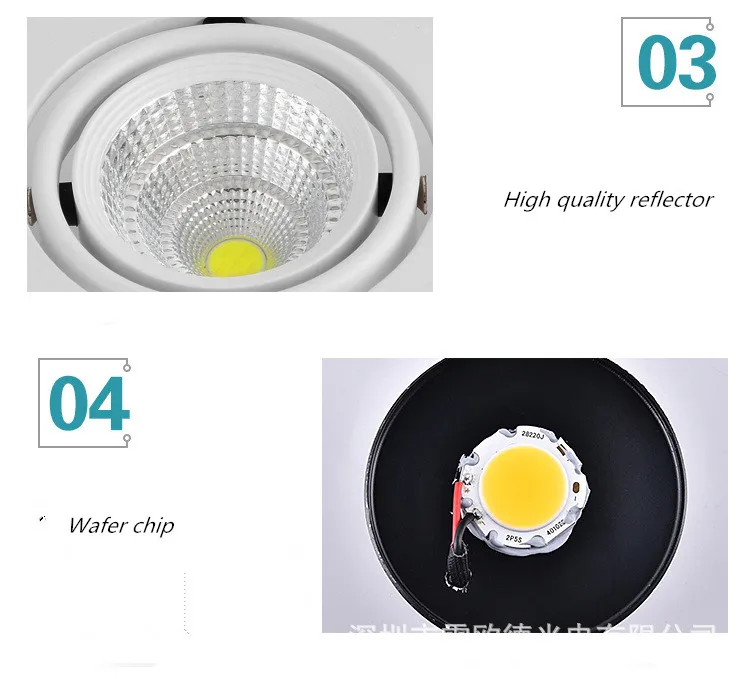 1 шт супер яркий Встраиваемые квадратный светодиодный затемнения потолочный светильник 10 w 20 W 30 w светодиодный пятно светодиодные