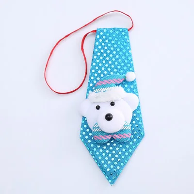 1 шт. красочные забавные модные рождественские праздничный галстук Bow Tie дизайн Стиль для рождественской вечеринки украшения дома Галстуки 920E - Цвет: bear
