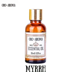 Известный бренд oroaroma натуральное масло мирры стерилизация ингибирует воспаление кожи удалить берибери мирра эфирное масло