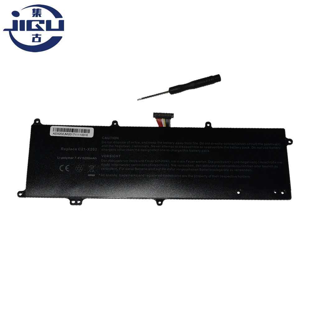 JIGU C21-X202 Laptop Battery For ASUS S200LI236 For VivoBook X202E-CT006H S200 X201 X201E S200L3217E X201E S200E ARM X202E-3E JIGU C21-X202 Laptop Battery For ASUS S200LI236 For VivoBook X202E-CT006H S200 X201 X201E S200L3217E X201E S200E ARM X202E-3E