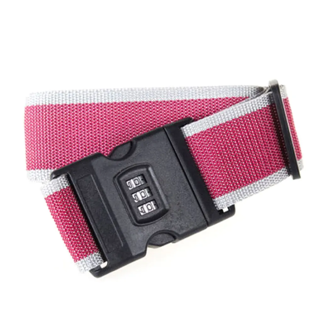 

Adjustable Safety Belt with Three Digit Combination lock for Travel Luggage Suitcase Band Packing Blet Strap Travel Accessories