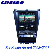 Liislee 2 din Android для Honda Accord 2003~ 2007 большой экран Автомобильный мультимедийный плеер gps навигация Видео Радио-зеркальная связь