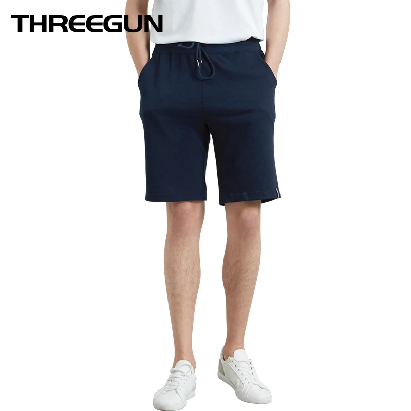 THREEGUN/Новинка 2019 года повседневные свободные мужские Пижамные шорты Мягкие Трусы