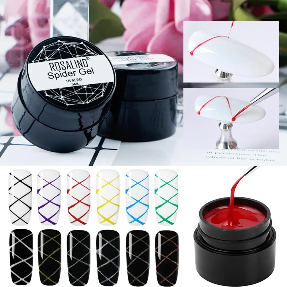 

DIY Pulling Line Silk Spider Painting Drawing Gel UV Nail Art Lacquer Varnish New Arrival