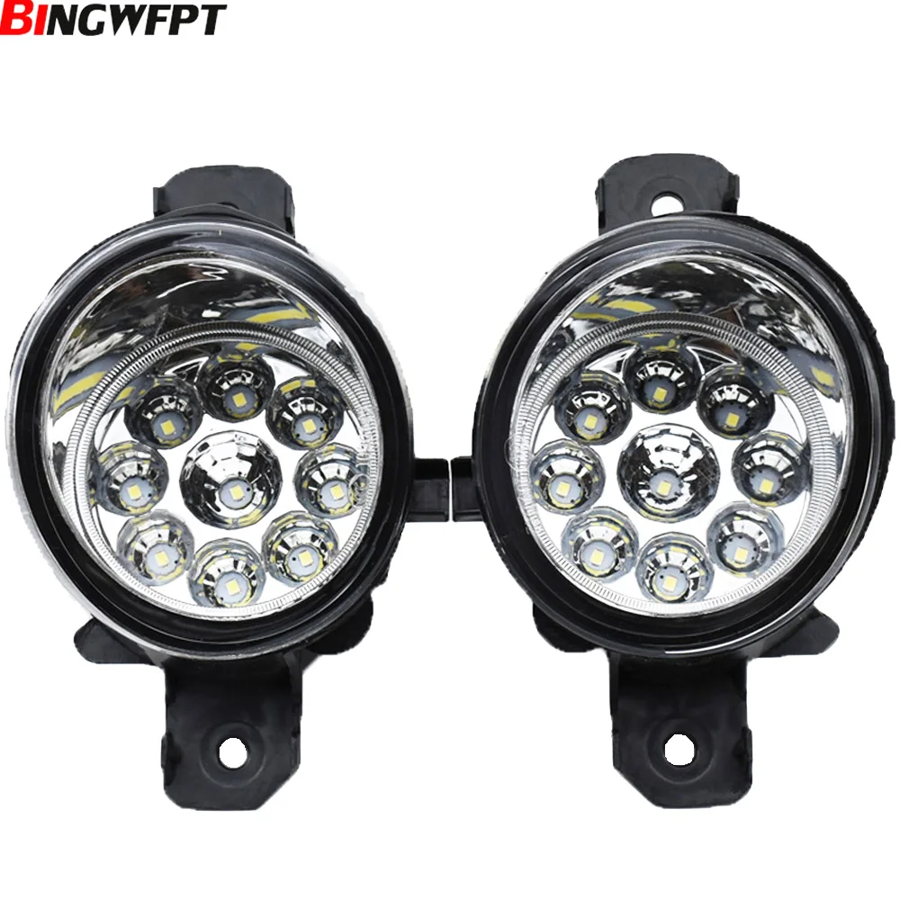 

2PCS LED Fog Light Driving Lamp Front Lower Bumper H11 Halogen Bulbs For Nissan Primera Sylphy Grand Livina Wingroad 2002-2015