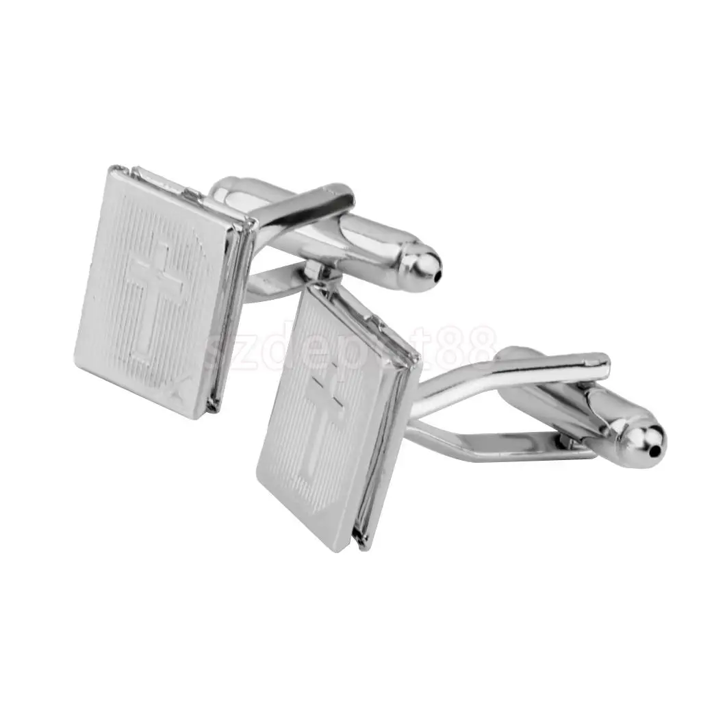 

Novelty Men's Wedding Business Shirt Photo Locket Cufflinks Cuff Links Gift
