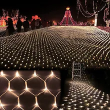3m*2m 200 LED Net Mesh Fairy String Light Christmas Wedding Party Fairy String Light with 8 Function Controller EU/US/UK Plug