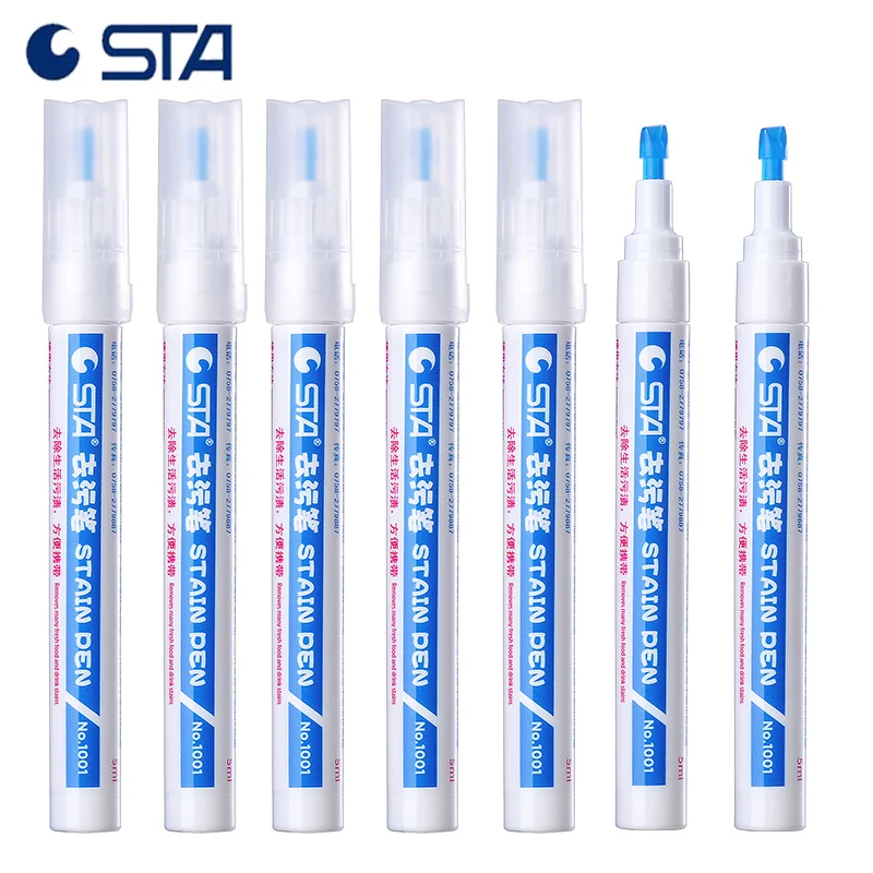 

STA 1001 Instant Stain Remover Liquid Pens Convenient to Carry Laundry Bleach Markers Clean Coffee Tea Berry Juice Oil Red Wine