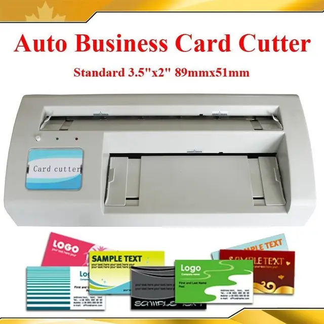 Business Card Cutter Electric Automatic Slitter Free 2000