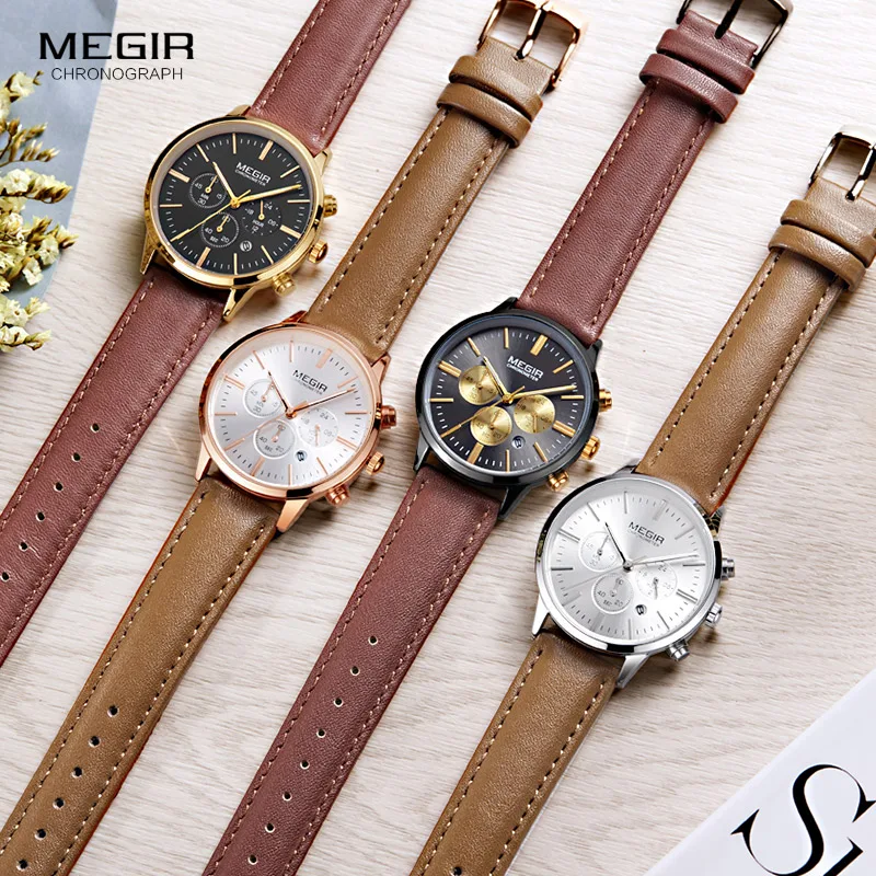 MEGIR Watch Women Watches Luxury Quartz Brand Fashion Sport Ladies Lovers Clock Relogio Feminino for Girl Female Wristwatches