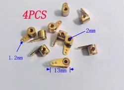 4 шт. рулевой механизм сервопривод рокер рычаг металлический поворотный рычаг Одиночная подвеска диафрагма 2 мм L 13 мм для RC модель лодки