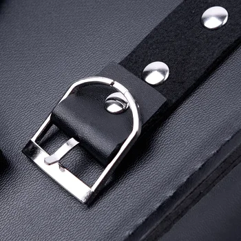 

black Bag Front Handlebar MOTORCYCLE BIKE PU Leather Handlebar Mount Bag