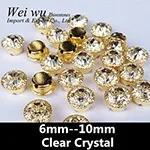 Sewing Rhinestone In Claw Gold 001