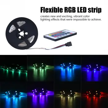 

DC 5V USB LED Strip Light 5050 RGB Flexible LED Tape Lamp for TV Backgrounds Light With Remote Control