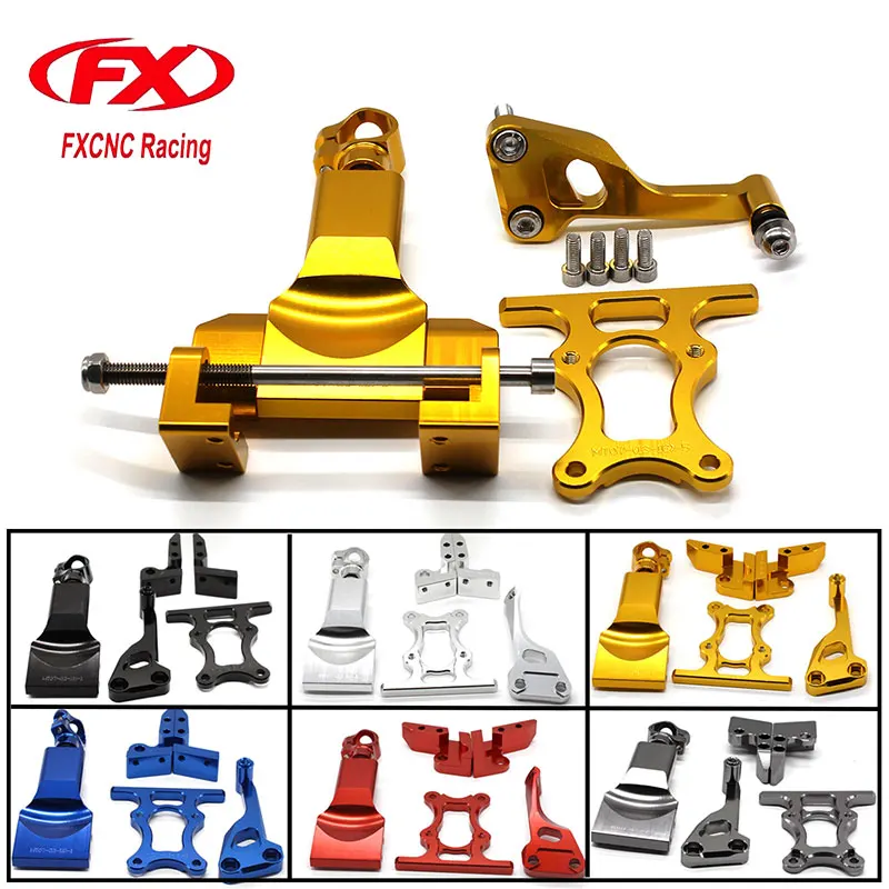 Форекс CNC Алюминиевый Регулируемая рулевая стабилизировать мотоцикл демпфер кронштейна крепления наборы подходит для YAMAHA MT07 FZ07 2014-2017 Форекс CNC Алюминиевый Регулируемая рулевая стабилизировать мотоцикл демпфер кронштейна крепления наборы подходит для YAMAHA MT07 FZ07 2014-2017