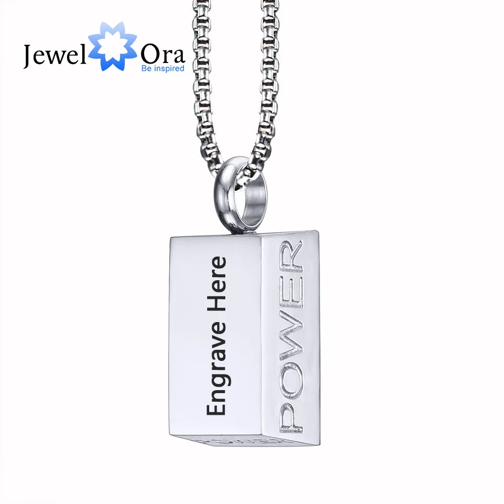 

Sporty Accessorise Jewelry Personalized Engraving Pendants Stainless Steal Custom Necklaces & Pendants (JewelOra NE101529)