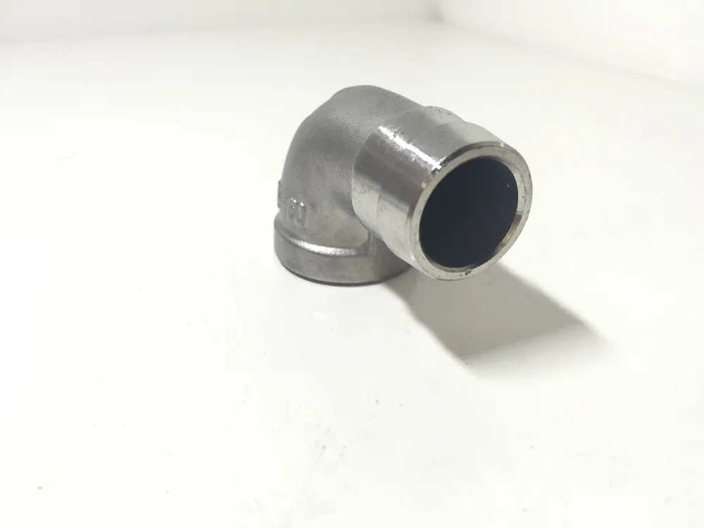 stainless steel 304 High Flow 90 Elbow Barb Fit 1/2" I.D. 3/4" Outer Diameter 