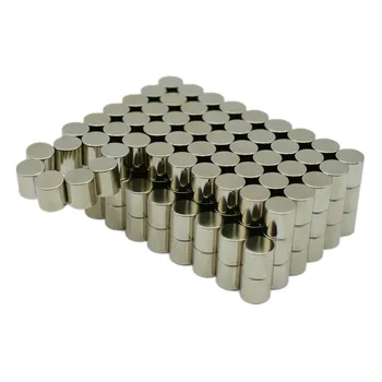 

20-120pcs NdFeB Magnet Disc Diameter 10x10 mm Diametrically Strong Neodymium Permanent Magnets Grade N45 NiCuNi Plated