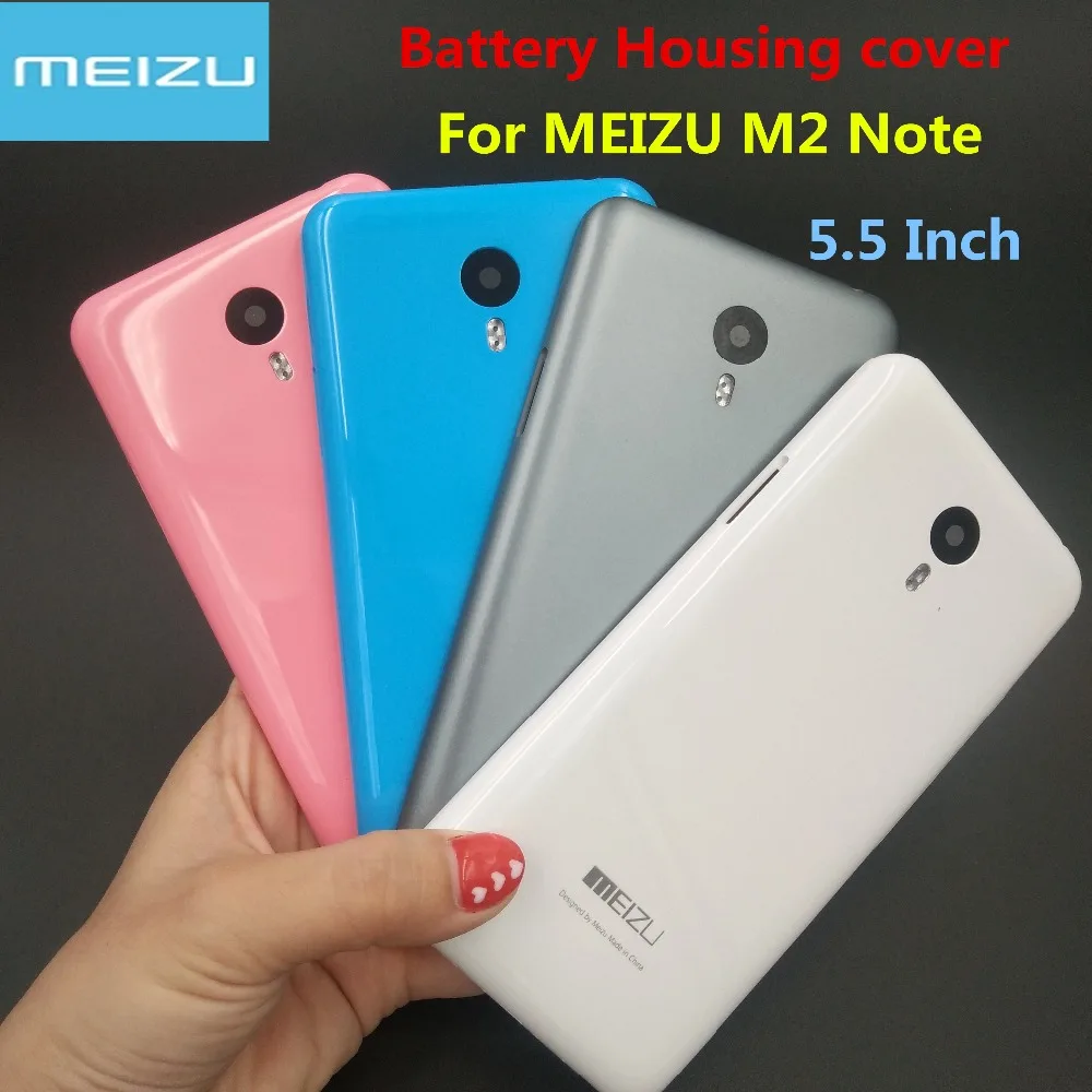 

New Battery Door with logo Back Cover Housing Case For MEIZU M2 Note 5.5 Inch With Camera Lens with Power Volume Buttons