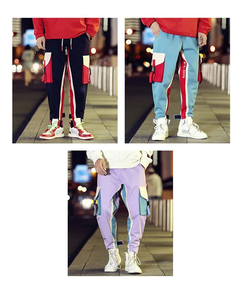 Cool Cargo Pants Men Casual Hip Hop Fashion  (5)