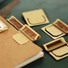 6pcs/Set Retro Brass Bookmark Index File Copper Metal Bookmarks Label Clip For Midori Traveler's Notebook Vintage Stationery ► Photo 2/6