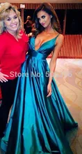 Attraktive Tiefem v-ausschnitt Abendkleid 2017 Sexy Empire Abend kleid vestidos de fiesta Taft a-linie Bodenlangen Formale kleider