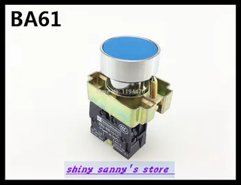 

4Pcs/Lot BA61 XB2-BA61 Blue Self-reset Momentary Flush Pushbutton 1 N/O Flat Push Button Switch Brand New