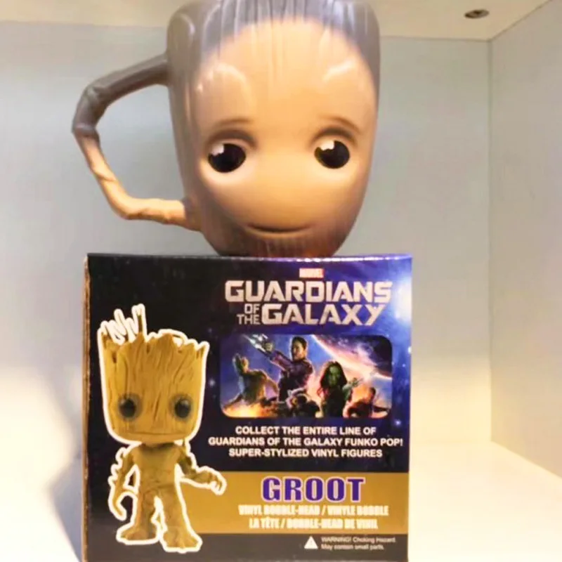 Творческий Galaxy Guardians Baby Groot Кубок Дома керамика кружка для кофе чашки фигурки Модель персональный подарок для детей