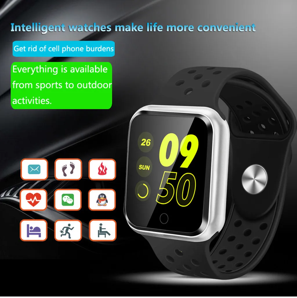

2019 New Smart Watch Men Heart rate Blood Pressure Monitor fitness tracker Smart Bracelet Sports pedometer Watch Smart band