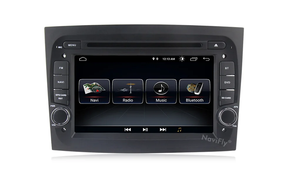 Clearance NaviFly 2din Android 8.1 Car dvd multimedia player radio audio for FIAT DOBLO 2016 2017 GPS Navigation WIFI RDS SD USB BT Canbus 3