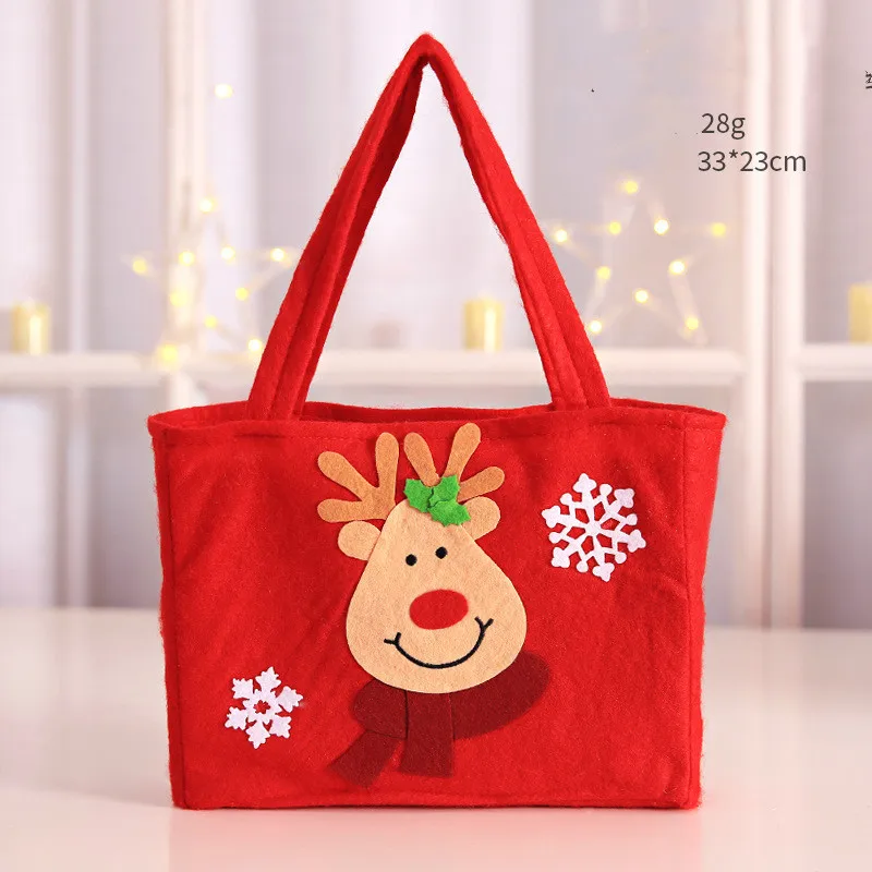 3 шт. подарочные пакеты коробка конфет со снежинками фестиваль сумки год Рождественский подарок сумки для небольшие сумки - Цвет: red 2